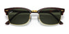 Ray-Ban CLUBMASTER SQUARE RB3916 Sunglasses | Size 52 / Tortoise №130431 / G-15 Green (3N 13.2%)