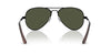 Ray-Ban AVIATOR MAX RB3925 Sunglasses / Silver №003/3F / Clear Gradient Blue (2N 29.9%) / Size 58