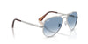 Ray-Ban AVIATOR MAX RB3925 Sunglasses / Silver №003/3F / Clear Gradient Blue (2N 29.9%) / Size 58