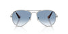 Ray-Ban AVIATOR MAX RB3925 Sunglasses / Silver №003/3F / Clear Gradient Blue (2N 29.9%) / Size 58