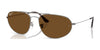 Ray-Ban RB3945 Sunglasses / Gunmetal №004/57 / Brown (Polarized) (3P 11.9%) / Size 60