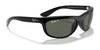 Ray-Ban BALORAMA RB4089 Sunglasses | Size 62 / Black №601/31 / G-15 Green (3N 13.2%)