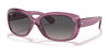 Ray-Ban JACKIE OHH RB4101 Sunglasses | Size 58 / Transparent Violet №6591M3 / Grey Gradient (Polarized) (2P 18.01%)