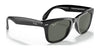 Ray-Ban FOLDING WAYFARER RB4105 Sunglasses / Black №601 / G-15 Green (3N 13.2%) / Size 50