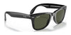 Ray-Ban FOLDING WAYFARER RB4105 Sunglasses / Black №601 / G-15 Green (3N 13.2%) / Size 50