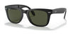 Ray-Ban FOLDING WAYFARER RB4105 Sunglasses / Black №601S / G-15 Green (3N 13.2%) / Size 50