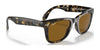 Ray-Ban FOLDING WAYFARER RB4105 Sunglasses / Black №601 / G-15 Green (3N 13.2%) / Size 50