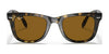 Ray-Ban FOLDING WAYFARER RB4105 Sunglasses / Black №601 / G-15 Green (3N 13.2%) / Size 50