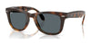 Ray-Ban FOLDING WAYFARER RB4105 Sunglasses / Havana №710/R5 / Blue (3N 10.7%) / Size 50