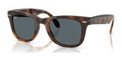 Ray-Ban FOLDING WAYFARER RB4105 Sunglasses / Havana №710/R5 / Blue (3N 10.7%) / Size 50