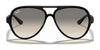 Ray-Ban CATS 5000 RB4125 Sunglasses | Size 59 / Black №601/32 / Light Grey Gradient (2N 33.3%)