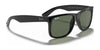 Ray-Ban JUSTIN RB4165 Sunglasses / Black №601/71 / Dark Green (3N 12.9%) / Size 55