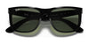 Ray-Ban JUSTIN RB4165 Sunglasses / Black №601/71 / Dark Green (3N 12.9%) / Size 55