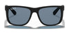 Ray-Ban JUSTIN RB4165 Sunglasses / Black №601/71 / Dark Green (3N 12.9%) / Size 55