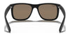 Ray-Ban JUSTIN RB4165 Sunglasses / Black №601/71 / Dark Green (3N 12.9%) / Size 55