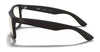 Ray-Ban JUSTIN RB4165 Eyeglasses | Size 55 / Rubber Black №622/5X / Clear (0N 91.5%)
