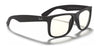 Ray-Ban JUSTIN RB4165 Eyeglasses | Size 55 / Rubber Black №622/5X / Clear (0N 91.5%)
