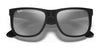 Ray-Ban JUSTIN RB4165 Sunglasses / Black №601/71 / Dark Green (3N 12.9%) / Size 55