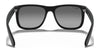 Ray-Ban JUSTIN RB4165 Sunglasses / Black №601/71 / Dark Green (3N 12.9%) / Size 55