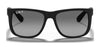 Ray-Ban JUSTIN RB4165 Sunglasses / Black №601/71 / Dark Green (3N 12.9%) / Size 55
