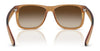 Ray-Ban JUSTIN RB4165 Sunglasses / Black №601/71 / Dark Green (3N 12.9%) / Size 55