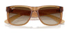Ray-Ban JUSTIN RB4165 Sunglasses / Black №601/71 / Dark Green (3N 12.9%) / Size 55