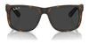 Ray-Ban JUSTIN RB4165 Sunglasses / Black №601/71 / Dark Green (3N 12.9%) / Size 55