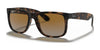 Ray-Ban JUSTIN RB4165 Sunglasses / Havana №865/T5 / Brown/Grey (Polarized) (3P 14%) / Size 55