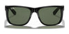 Ray-Ban JUSTIN RB4165F Sunglasses / Rubber Black №622/6G / Silver (3N 10%) / Size 58