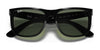 Ray-Ban JUSTIN RB4165F Sunglasses / Rubber Black №622/6G / Silver (3N 10%) / Size 58