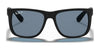 Ray-Ban JUSTIN RB4165F Sunglasses / Rubber Black №622/6G / Silver (3N 10%) / Size 58