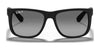 Ray-Ban JUSTIN RB4165F Sunglasses / Rubber Black №622/6G / Silver (3N 10%) / Size 58