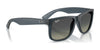 Ray-Ban JUSTIN RB4165F Sunglasses / Rubber Black №622/6G / Silver (3N 10%) / Size 58