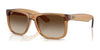 Ray-Ban JUSTIN RB4165F Sunglasses / Rubber Beige №681413 / Gradient Brown (3N 16%) / Size 55