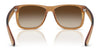 Ray-Ban JUSTIN RB4165F Sunglasses / Rubber Black №622/6G / Silver (3N 10%) / Size 58