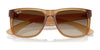 Ray-Ban JUSTIN RB4165F Sunglasses / Rubber Black №622/6G / Silver (3N 10%) / Size 58