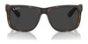 Ray-Ban JUSTIN RB4165F Sunglasses / Rubber Black №622/6G / Silver (3N 10%) / Size 58