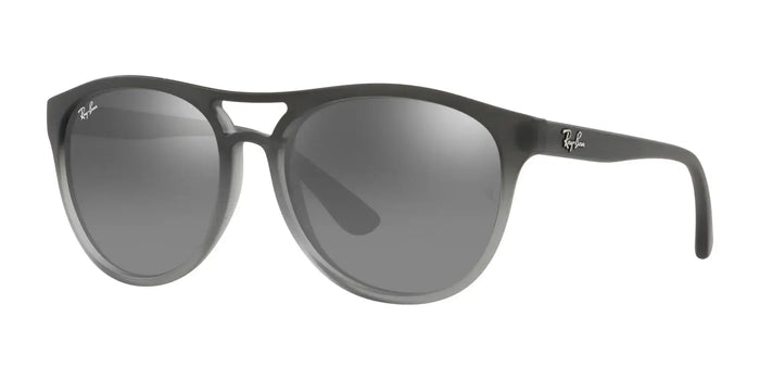 Ray-Ban BRAD RB4170 Sunglasses | Size 58 / Rubber Grey On Clear Grey №852/88 / Grey Mirror Silver Gradient (3N 16.2%)