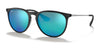 Ray-Ban ERIKA RB4171 Sunglasses | Size 54 / Black №601/55 / Blue Mirror (3N 10.8%)