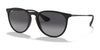 Ray-Ban ERIKA RB4171 Sunglasses | Size 54 / Rubber Black №622/8G / Grey Gradient (3N 15.2%)