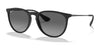 Ray-Ban ERIKA RB4171 Sunglasses | Size 54 / Rubber Black №622/T3 / Grey (Polarized) (3P 13%)