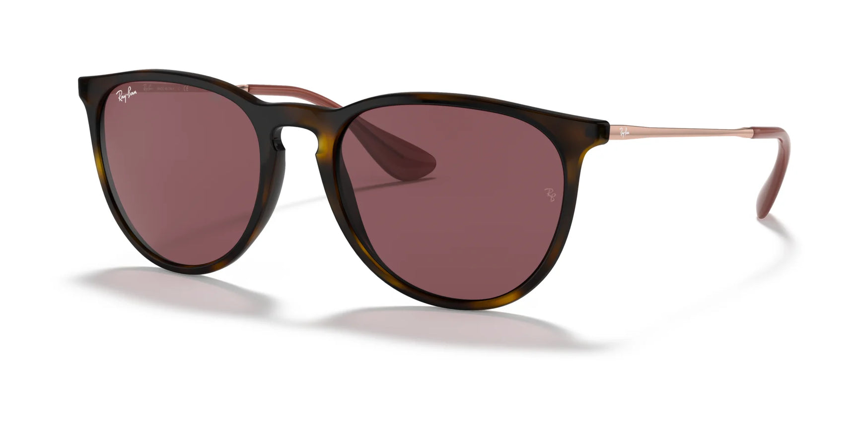 Ray-Ban ERIKA RB4171 Sunglasses Havana / Dark Violet