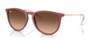 Ray-Ban ERIKA RB4171 Sunglasses | Size 54 / Rubber Violet №6815A5 / Pink Gradient Brown (3N 13.5%)