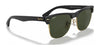 Ray-Ban CLUBMASTER OVERSIZED RB4175 Sunglasses | Size 57 / Black On Gold №877 / G-15 Green (3N 13.2%)