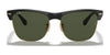 Ray-Ban CLUBMASTER OVERSIZED RB4175 Sunglasses | Size 57 / Black On Gold №877 / G-15 Green (3N 13.2%)