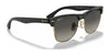 Ray-Ban CLUBMASTER OVERSIZED RB4175 Sunglasses | Size 57 / Black On Gold №877 / G-15 Green (3N 13.2%)