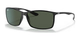 Ray-Ban LITEFORCE RB4179 Sunglasses, Black №601/71, feature dark green lenses and are lightweight and durable, ideal for any occasion.