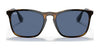 Ray-Ban CHRIS RB4187 Sunglasses | Size 54 / Light Havana №710/71 / Dark Green (3N 12.9%)