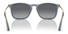 Ray-Ban CHRIS RB4187 Sunglasses | Size 54 / Light Havana №710/71 / Dark Green (3N 12.9%)