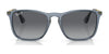 Ray-Ban CHRIS RB4187 Sunglasses | Size 54 / Light Havana №710/71 / Dark Green (3N 12.9%)